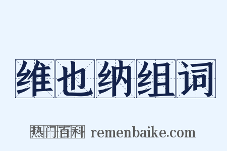 维也纳组词是什么意思的图片